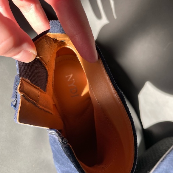 NYDJ Blue Suede Booties - Picture 4 of 5